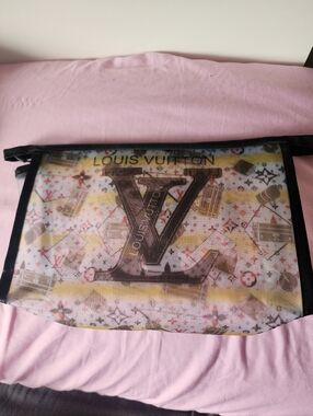 Transparent mesh Cosmetic Pouch /wash bag
